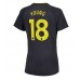 Maillot de foot Everton Ashley Young #18 Extérieur vêtements Femmes 2024-25 Manches Courtes